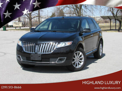 2012 Lincoln MKX for sale at Highland Luxury in Highland IN