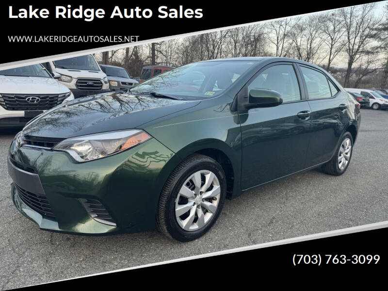 2016 Toyota Corolla for sale at Lake Ridge Auto Sales in Woodbridge VA