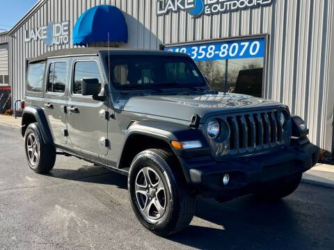 2019 Jeep Wrangler Unlimited for sale at Lakeside Auto RV & Outdoors - Auto Inventory in Cleveland OK