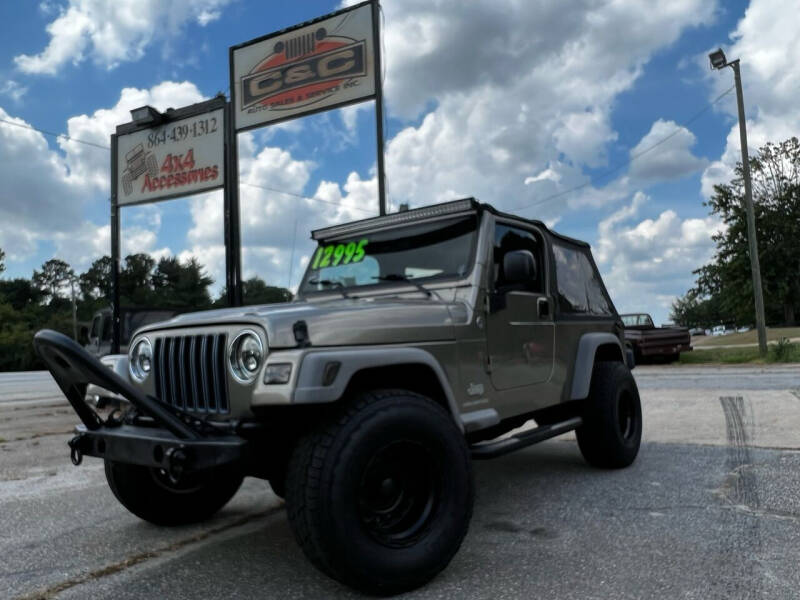 2005 Jeep Wrangler for sale at C & C Auto Sales & Service Inc in Lyman SC