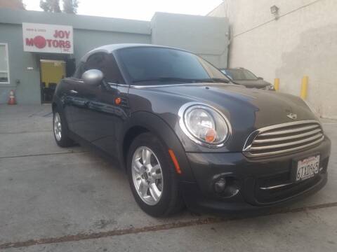 2012 MINI Cooper Coupe for sale at Joy Motors in Los Angeles CA