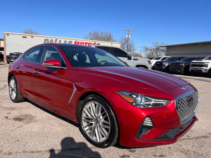 Used 2021 GENESIS G70 Standard with VIN KMTG34LA3MU072148 for sale in Garland, TX