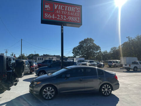 2012 Honda Civic for sale at Victor's Auto Sales in Greenville SC