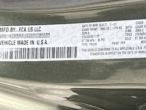 2021 RAM 1500 Laramie