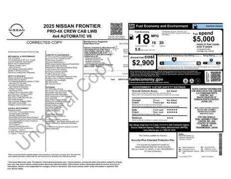 2025 Nissan Frontier