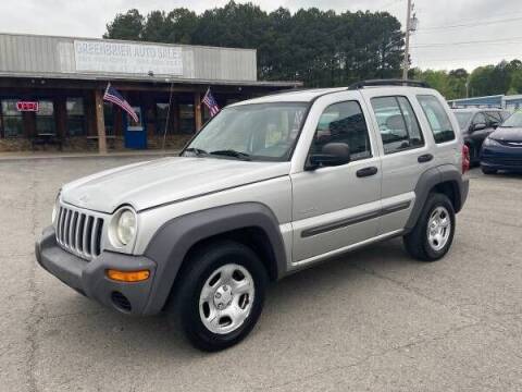 2003 Jeep Liberty for sale at Greenbrier Auto Sales in Greenbrier AR