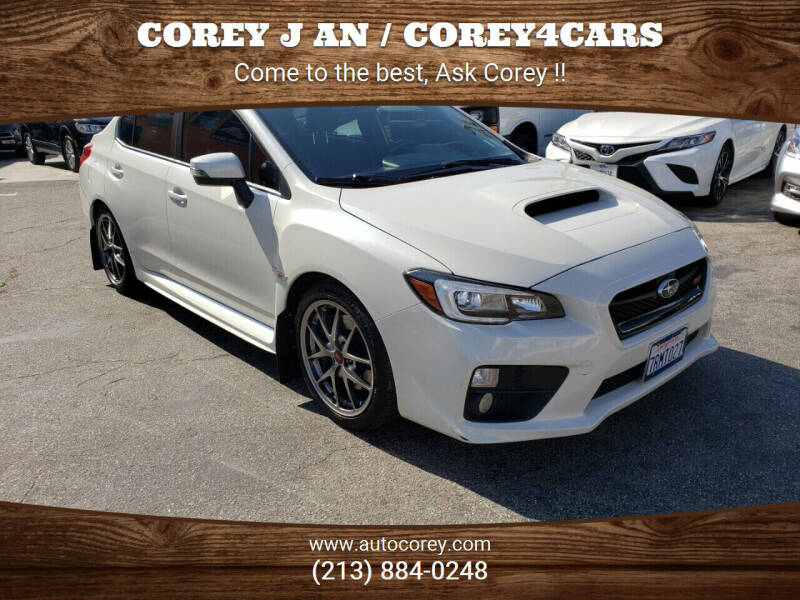 2016 Subaru WRX for sale at WWW.COREY4CARS.COM / COREY J AN in Los Angeles CA