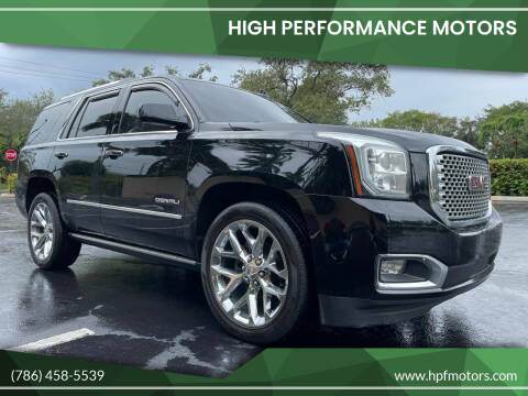 2015 GMC Yukon for sale at HIGH PERFORMANCE MOTORS in Hollywood FL