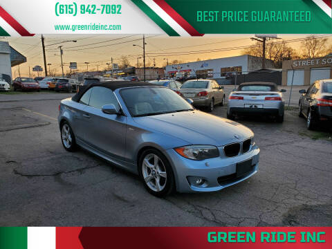 2013 BMW 1 Series for sale at Green Ride Inc in Nashville TN