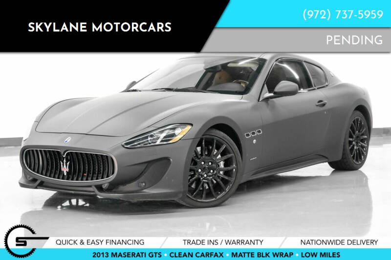 2013 Maserati GranTurismo for sale at Skylane Motorcars in Carrollton TX