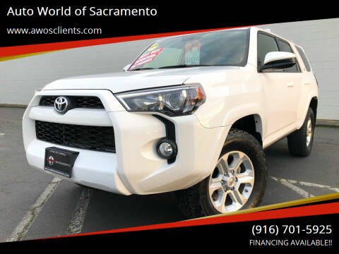 2016 Toyota 4Runner for sale at Auto World of Sacramento in Sacramento CA