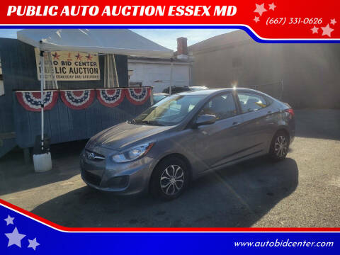 2014 Hyundai Accent for sale at PUBLIC AUTO AUCTION ESSEX MD in Essex MD