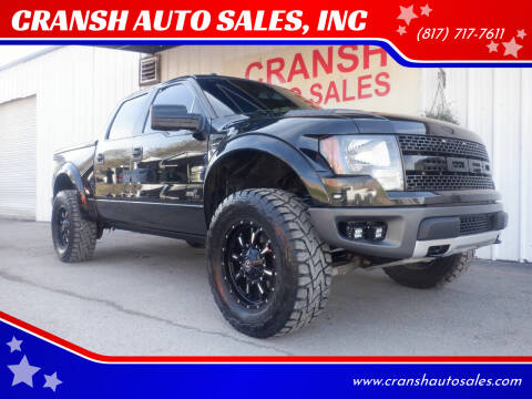 2012 Ford F-150 for sale at CRANSH AUTO SALES, INC in Arlington TX
