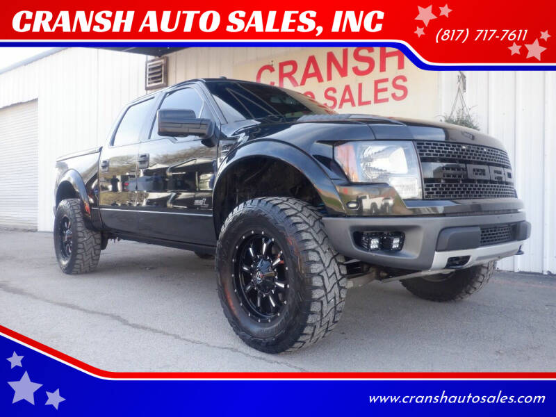 2012 Ford F-150 for sale at CRANSH AUTO SALES, INC in Arlington TX