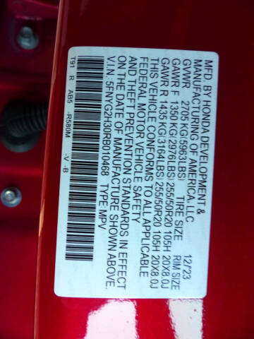 2024 Honda Pilot Sport