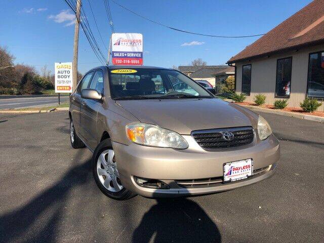 2008 Toyota Corolla for sale at PAYLESS CAR SALES of South Amboy in South Amboy NJ