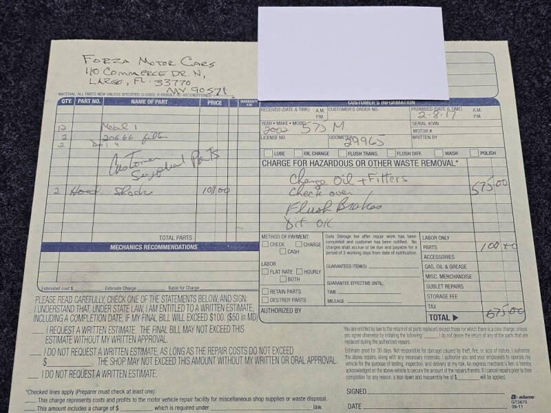 2002 Ferrari 575M Maranello