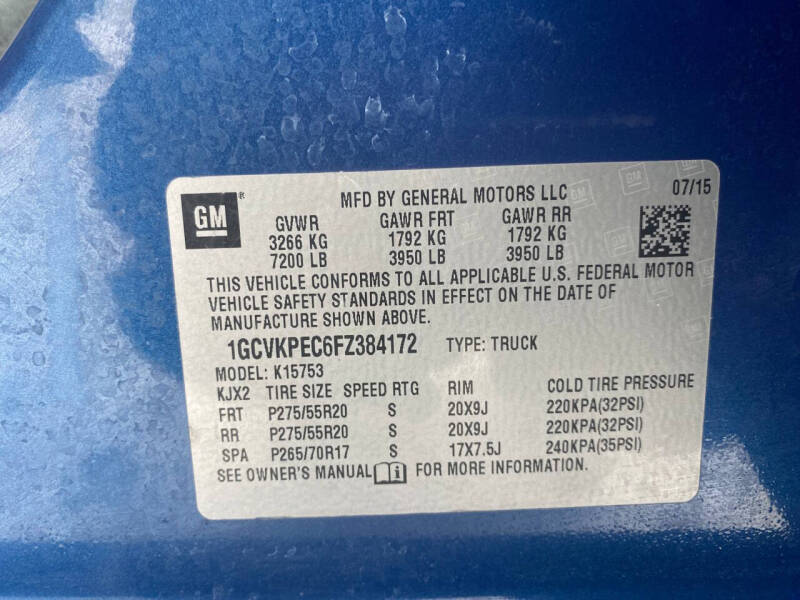 2015 Chevrolet Silverado 1500