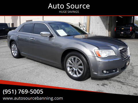 2012 Chrysler 300 for sale at Auto Source in Banning CA