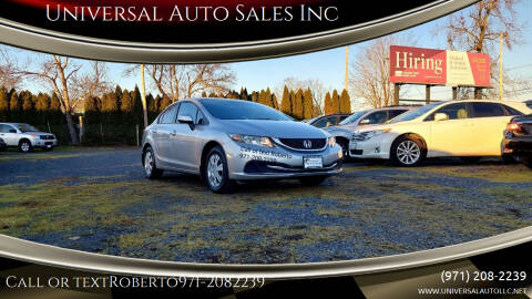 2013 Honda Civic for sale at Universal Auto Sales Inc in Salem OR