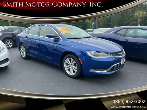 2015 Chrysler 200 for sale at Smith Motor Company, Inc. in Mc Cormick SC