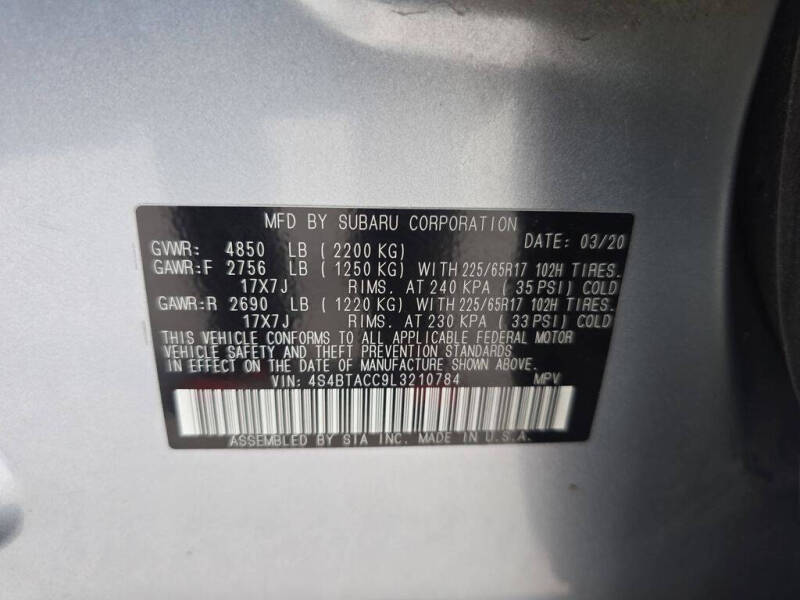 2020 Subaru Outback Premium