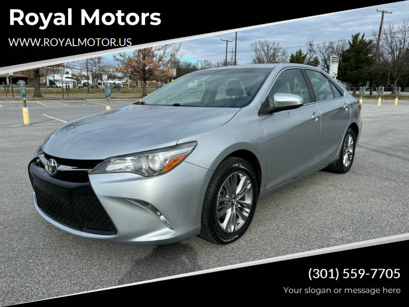 2017 Toyota Camry for sale at Royal Motors in Hyattsville MD