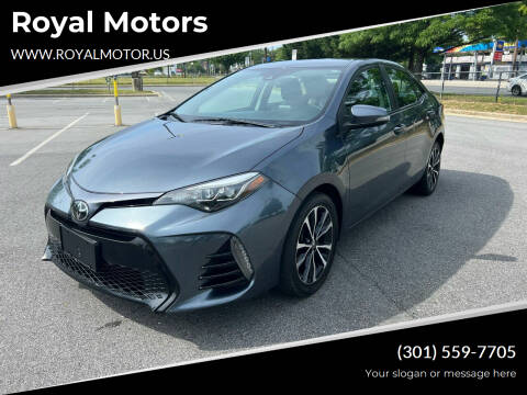 2019 Toyota Corolla for sale at Royal Motors in Hyattsville MD