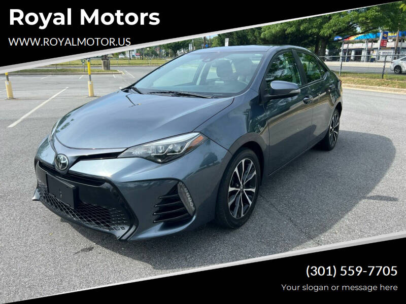 2019 Toyota Corolla for sale at Royal Motors in Hyattsville MD