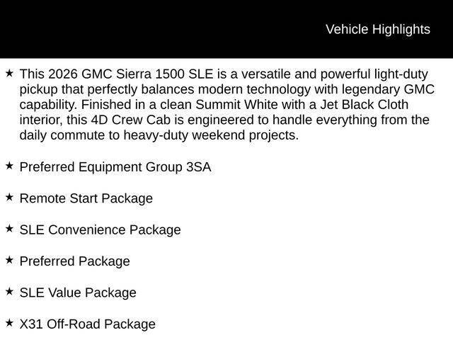 2026 GMC Sierra 1500