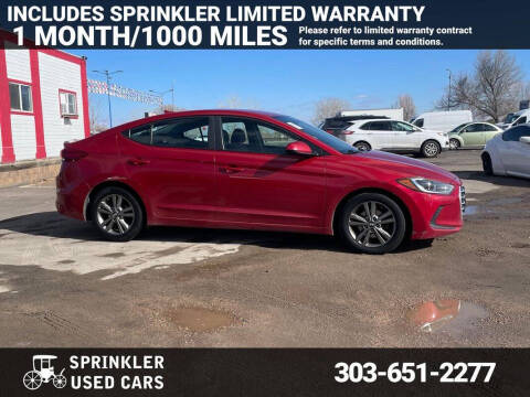 2018 Hyundai Elantra for sale at Sprinkler Used Cars in Longmont CO