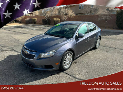 2013 Chevrolet Cruze for sale at Freedom Auto Sales in Albuquerque NM