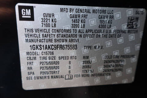 2015 GMC Yukon SLE