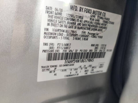 2008 Ford Taurus SEL