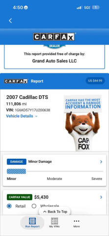 2007 Cadillac DTS