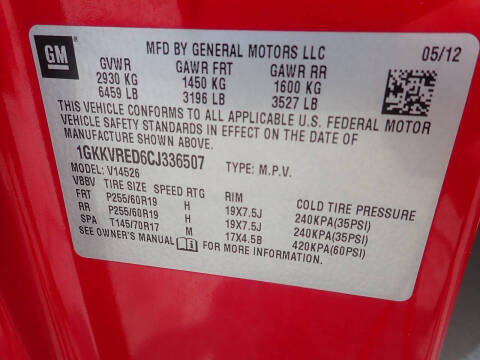 2012 GMC Acadia SLT-1