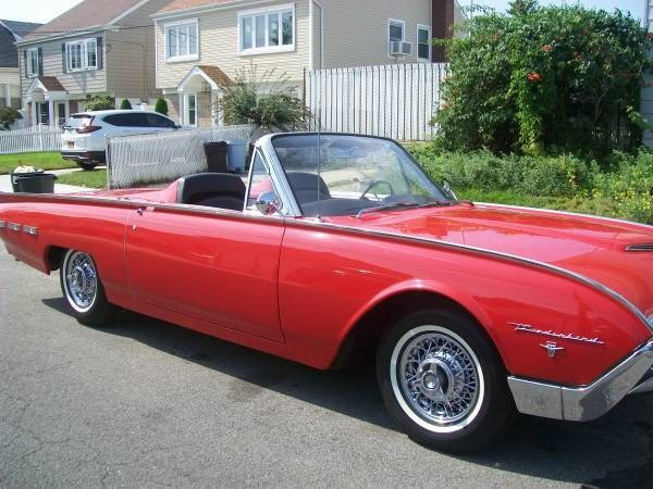 Red 1962 Ford Thunderbird Convertible 2
