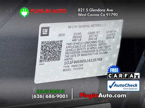 2018 Chevrolet Bolt EV LT