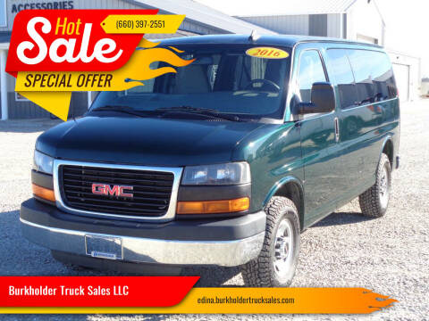 2016 GMC Savana for sale at Burkholder Truck Sales LLC in Edina MO