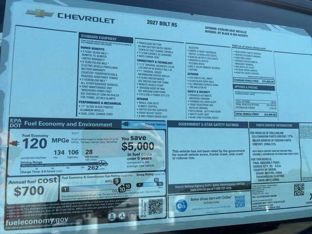 2027 Chevrolet Bolt RS