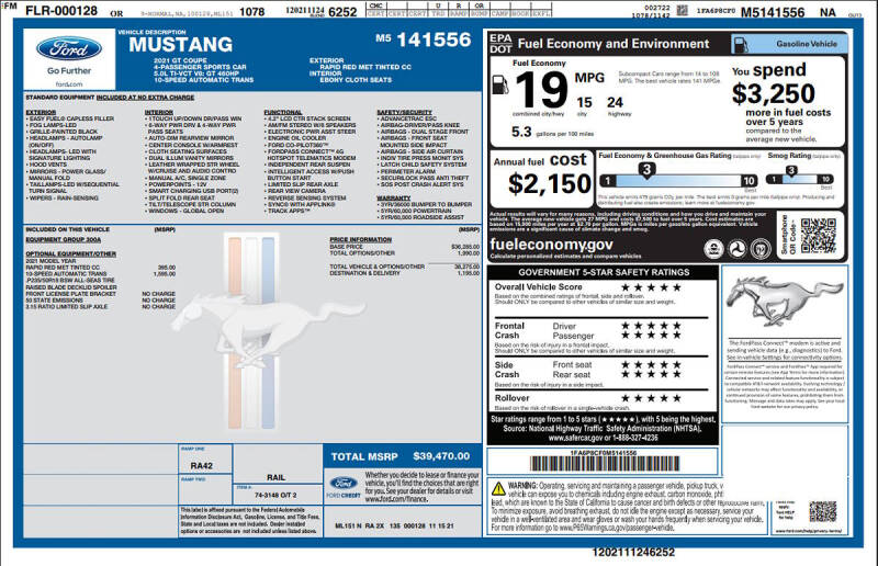 2021 Ford Mustang GT