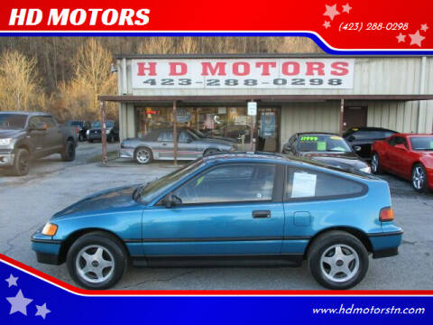 1990 Honda Civic CRX for sale at HD MOTORS in Kingsport TN