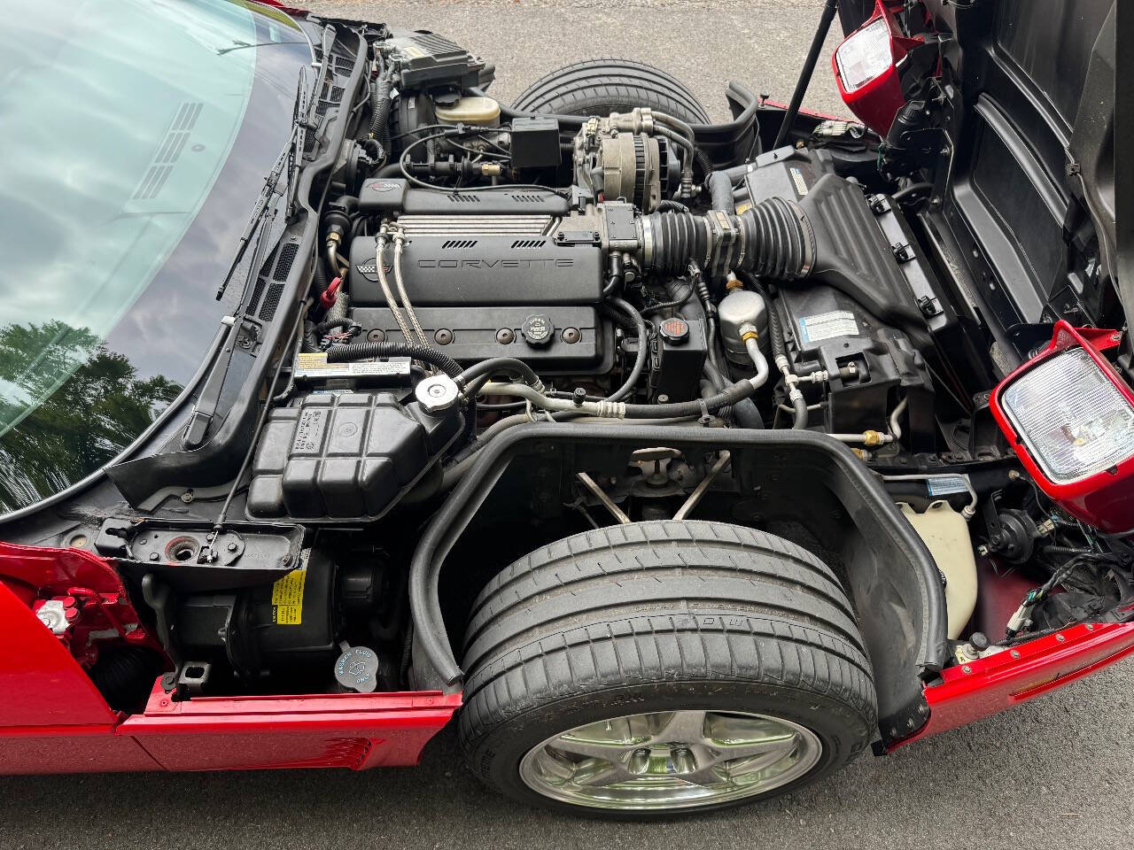 Red 1996 Chevrolet Corvette Base Convertible 2dr Convertible 14
