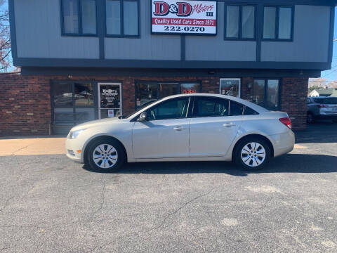2013 Chevrolet Cruze for sale at D & D Motors Ltd in Belleville IL