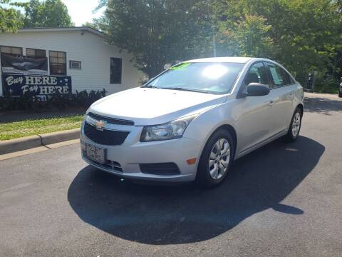 2014 Chevrolet Cruze for sale at TR MOTORS in Gastonia NC