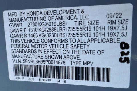 2023 Honda Odyssey Elite