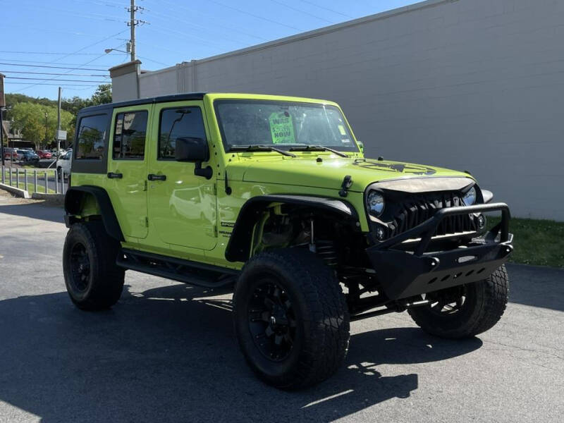 Used 2017 Jeep Wrangler Unlimited Sport with VIN 1C4BJWDG2HL527788 for sale in Knoxville, TN