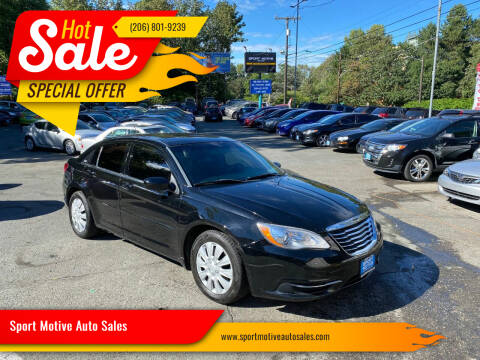 2012 Chrysler 200 for sale at Sport Motive Auto Sales in Seattle WA