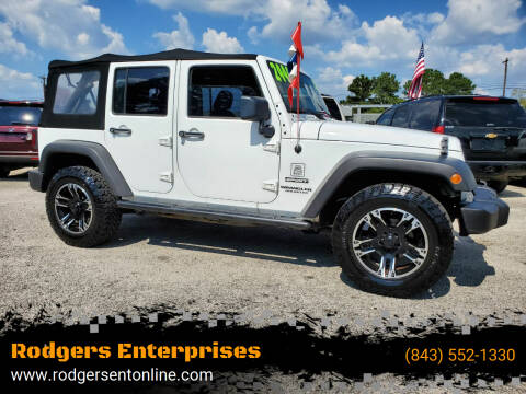 2013 Jeep Wrangler Unlimited for sale at Rodgers Enterprises in North Charleston SC
