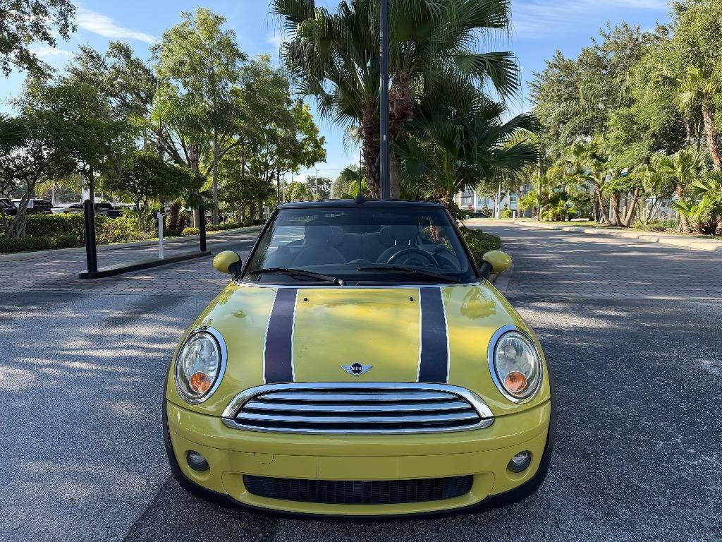 Yellow 2009 MINI Cooper Base Convertible Base 2dr Convertible 1